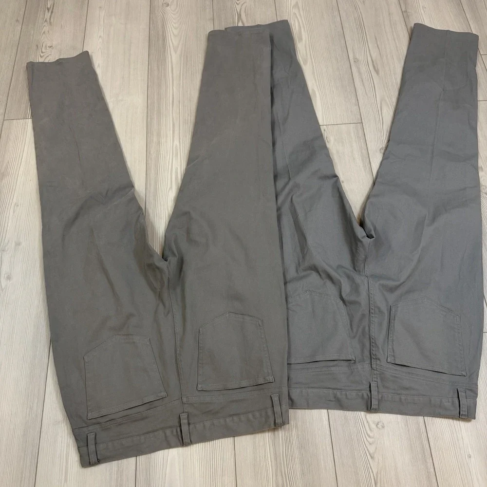 Lot Of 2 Mens Footjoy Straight‎ Leg Grays Pants 33x32 Pockets